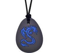 Collana masticabile in silicone, giocattoli sensoriali per ragazzi e ragazze con masticazione, autismo, ADHD, SPD, ciondolo per ansia motoria orale per adulti