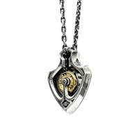 Collana meccanica da uomo - ciondolo punk a vapore in rame, collana con ciondolo a velocità rotante | Collane di velocità 'orologio alla moda, collana vintage punk per gli amanti del