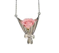 Collana Mini Vaso Gioiello Da Collo Con Ciondolo Fai Da Te | Collana Con Ciondolo Portafiori Per Ragazze Signore Madri Mogli Compleanno Uso Quotidiano Matrimonio Giorno Del
