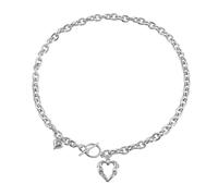 Collana Moderna Del Cuore Con Collana In Lega Alluminio Resistente Alle Allergie Grandi Dimensioni Con Ciondolo A Cuore Per Le Raccolte Gioielli In Lega Alluminio