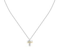 MORELLATO Collana Uomo in Argento 925% riciclato, Croce, Collezione DIAMONDS, Idee Regalo Uomo