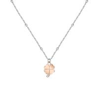 Collana Morellato Donna Quadrifoglio Rose Gold con Cristallo (SAUY05