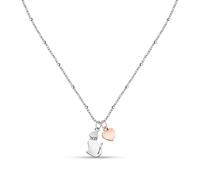 Collana Morellato Mascotte Gatto Cuore Acciaio (SAVL05)