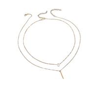 Collana Multistrato con Girocollo in Cristallo di Boemia per Donna Collana con Catena a clavicola Color Argento Dorato Gioielli Vintage Chic Practical And Professional