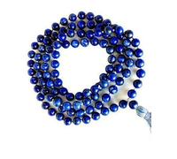 Collana naturale AAA Lapislazzuli 108 Mala | Lapislazzuli Mala | 108 collana con perline di preghiera | Bracciale Mala annodato a mano | Japa Mala | Perline rotonde da 8 mm | nappa meditazione |