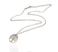 collana o bracciale Argento 925 con ciondolo albero della vita medaglietta