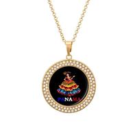 Collana panamense Heritage and Pride da donna, regolabile, con ciondolo per mamma, moglie, fidanzata, idea regalo, Misura unica, Metallo