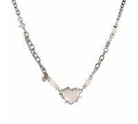 Collana pendente a forma di cuore per le donne, Pendente d'amore scintillante all'ossido cubico, un regalo per madri, mogli e fidanzate