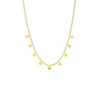 Collana Pendente a Pentagramma a Stella in Acciaio Inossidabile per Le Donne di Lusso zircone Girocollo Collo Catena Impermeabile Gioielli Regali