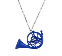 Collana Pendente Ciondolo Collana Corno Francese Blu Regalo Romantico Speciale Regalo di gioielleria Bomboniere per Feste di Gioielli