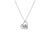 Collana Pendente Cuore Mamma Argento Regalo Madre Compleanno Charm Argento 925
