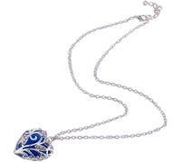 Collana pendente luminoso cavo cuore amore accessori eleganti creativi per le donneIntelligent