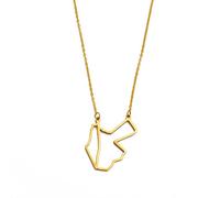 Collana Pendente Mappa Israele E Giordania - Scava Fuori Fascino Contorno Paese Catena Sottile Dainty Patriotic Jewelry, Stile Etnico Hip-Hop Donneuomoragazza Regali Unisex,Giallo,Taglia Unica