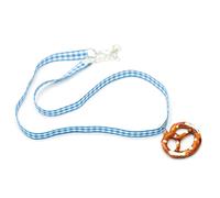 Collana Pendente Miniblings 50CM Blu A Quadri Wiesn Oktoberfest
