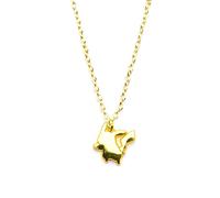 Collana Pendente Placcata Oro Pikachu Di Pokemon
