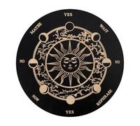 Collana Pendolo Dowsing Set - Pannello Di Divinazione In Legno - Porta Pendolo | Pannello Messaggi Decisionali con Lettere | Spirit Ouija Gioco Da Tavolo per Feste Tematiche