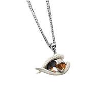 Collana per animali domestici con cane che dorme collana con angelo carino regalo per gli amanti degli animali domestici regali per ragazzi ragazze collane semplici per donne, B, misura unica,