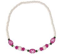 Collana per bambini con perle di legno - bianca