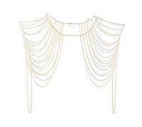 Collana per corpo alla moda, semplice catena a spalla multistrato, catena per il corpo, collana esagerata, accessori punk