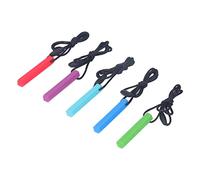 Collana per Dentizione per Neonati, Giocattolo per Mototerapia Orale in Silicone, Ciondolo Gommoso con Temperatura Fredda e Calda, Cibo, Insapore e Sicuro per i Bambini