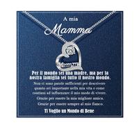 Collana per Festa della Mamma Regalo per Mamma Gioielli per Natale e Compleanno