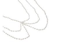 Collana per il corpo con perle finte, accessorio per gioielliere, alla moda, ideale per matrimoni