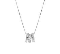 Collana per Il trasferimento di Gioielli Anello a Sospensione Catena di clavicola Catena incisa nelle collane di Numeri Romani per Donne