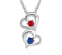 Collana per mamma Regali Collana personalizzata con pietra portafortuna per donne mamma nonna collana con nome personalizzato festa della mamma compleanno regali di Natale, Misura unica, Rame, Nessuna