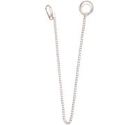 Collana per Pantaloni, Portachiavi Lungo 40 cm con Moschettone e Clip da Cintura, Catena Portachiavi in Lega di Zinco, Catena Pantaloni Robusta, per Chiavi e Portafogli, Accessorio Antifurto unisex