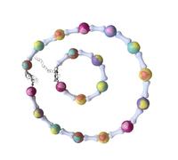 Collana Per Perle A Cuore Bracciale Per Ossa Materiali Plastica Set Gioielli Adatti Feste Ogni Giorno E Regalo Che Dà Alla A Ciondolo
