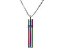Collana per respirazione da 528 Hz, collana per ansia, fischietto da 528 Hz, per strumenti di messa a punto di meditazione, calmante e antistress, per donne e uomini, F, Acciaio inossidabile, Nessuna