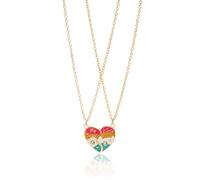 Collana per sorella per 2 - Collana Big Sister Little Sisters, regalo di compleanno per fratelli, collane sorelle, set di collane abbinate, regalo di gioielli con ciondolo a forma di cuore puzzle