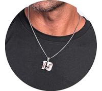 Collana per uomo e donna, ciondolo a forma di numero di baseball, in acciaio inossidabile, gioiello per gli amanti del baseball, regalo per anniversario e laurea