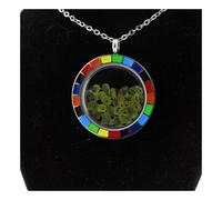 Collana Peridoto Grezzo. Modello Arcobaleno.