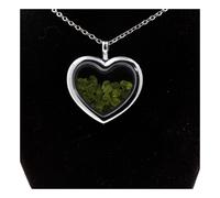 Collana Peridoto Grezzo. Modello Cuore.