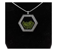 Collana Peridoto Grezzo. Modello Esagonale.