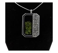 Collana Peridoto Grezzo. Modello Mezzo Rettangolo.