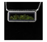 Collana Peridoto Grezzo. Modello Rettangolare.