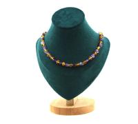 Collana Perle Ambra Autentica Del Mare Mar Baltico + Ametista Del Collana Donne