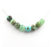 Collana Perle Aventurina + Giada + Crisocolla Di Namibia + Turchese Catena IN