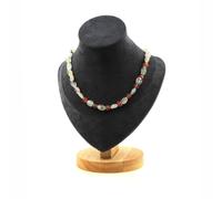 Collana Perle Fragola Quarzo Madagascar + Quarzo Rosa Del Brasile Collana