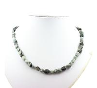 Collana Perle Occhio di Falco D'Africa Del Sud Catena IN Acciaio Inossidabile