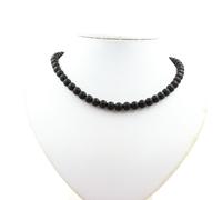 Minerali Collezione. Collana Perle Quarzo Rutilato Rosso Del Brasile + Lava 8 MM