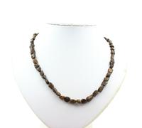 Collana Perle Opale Matrice Australia Catena IN Acciaio Inossidabile