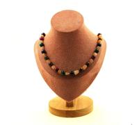 Collana Perle Pietra Di Sole Della Tanzania + OCCHIO DI TIGRE Collana Donne, Hom