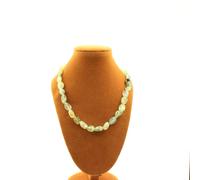 Collana Perle Prehnite Del Canada Catena IN Acciaio Inossidabile