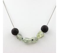 Minerali Collezione. Collana Perle Opale Multicolore Australia Catena IN ,