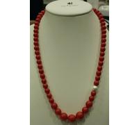 COLLANA PERLE SINTETICHE COLORATE MODELLO DECRESCERE VARI COLORI ARGENTO 925