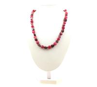Collana Perle Tormalina Rubellite Del Brasile + Tormalina melon D'Acqua Collana