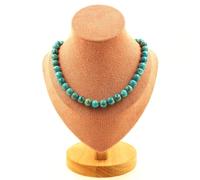 Collana Perle Turchesi Dell'Africa Del Sud 8 Mm Catena In Acciaio Collana Donne